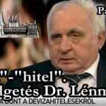 Dr. Léhmann "deviza"-"hitelek"-beszélgetés a Parlament Tv-ben