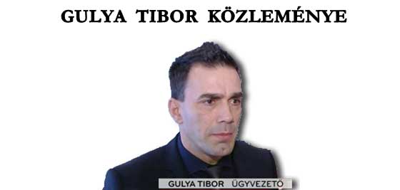 GULYA TIBOR KÖZLEMÉNYE.