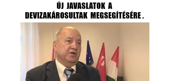 ÚJ JAVASLATOK A DEVIZAKÁROSULTAK MEGSEGÍTÉSÉRE.