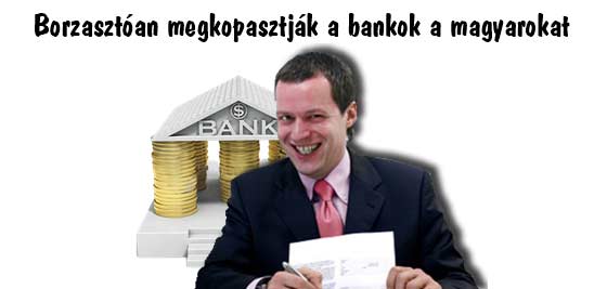 Borzasztóan megkopasztják a bankok a magyarokat.
