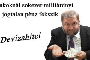Dr. Szabó V László ügyvéd, Nemzeti Civil Kontroll, Devizahitel-A bankoknál sokezer milliárdnyi jogtalan pénz fekszik