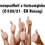 dr. Szepesházi Péter, Nemzeti Civil Kontroll, A bank nem érvényesítheti a tisztességtelen követeléseit! (C-520/21 - EU Bíróság)