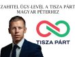 DEVIZAHITEL ÜGY-LEVÉL A TISZA PÁRTHOZ, MAGYAR PÉTERHEZ